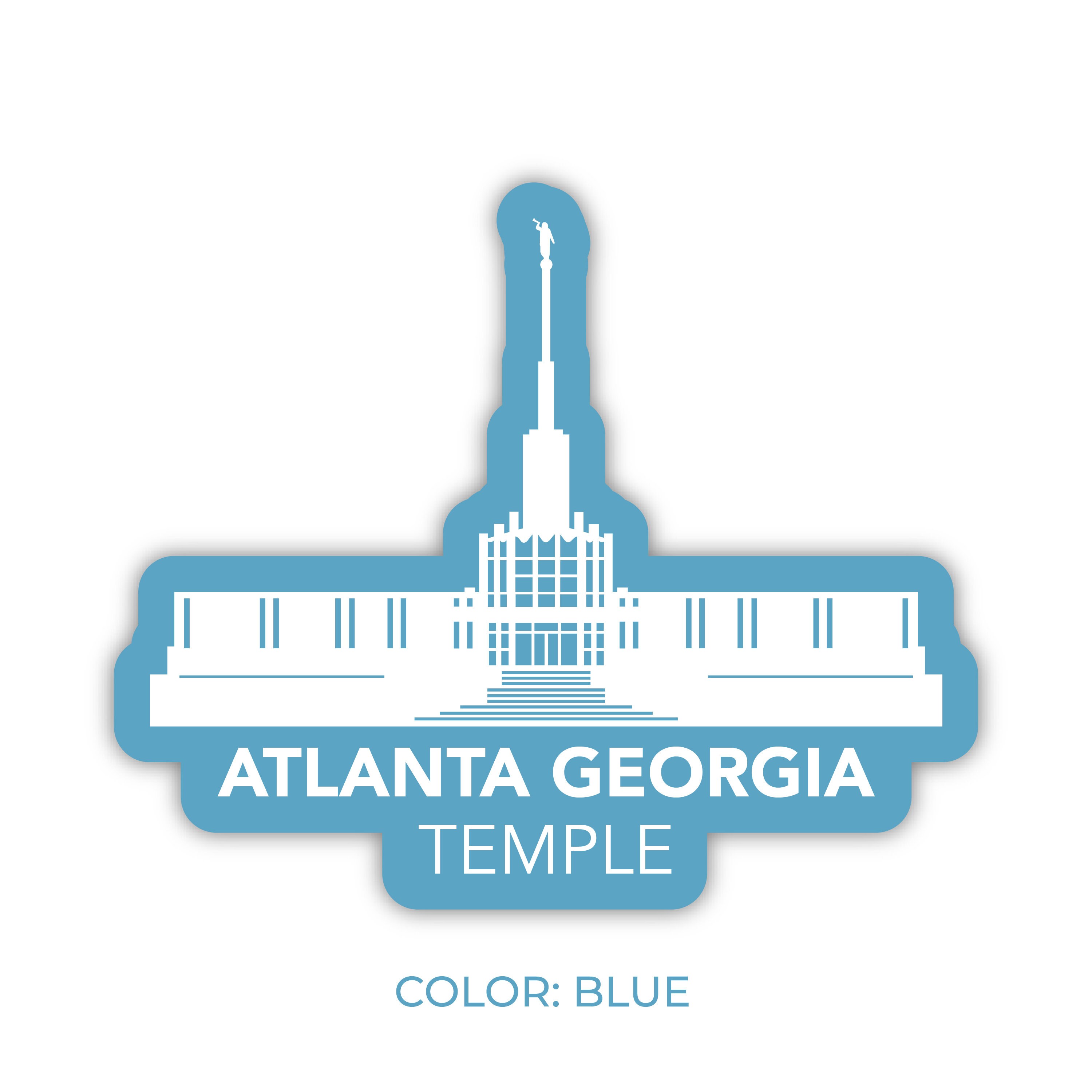Atlanta Georgia Temple Sticker, Atlanta Georgia Temple, Georgia Temple ...