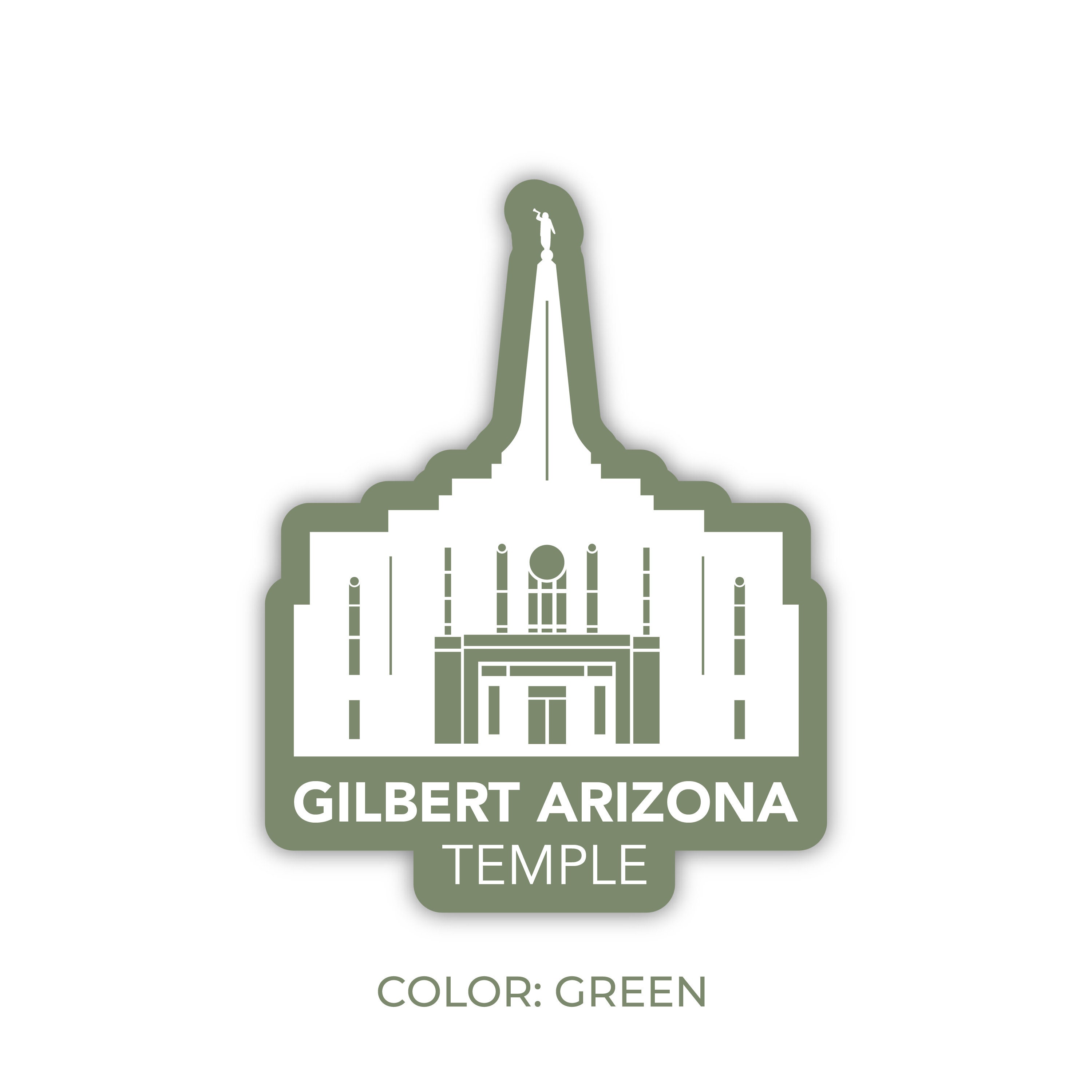 Gilbert Arizona Temple Sticker, Gilbert Arizona Temple, Gilbert Temple ...