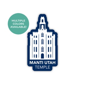 Manti Utah tempel sticker, Manti Utah tempel, Utah tempel stickers, LDS tempel stickers, LDS tempel sticker, Manti Utah missie, Manti sticker