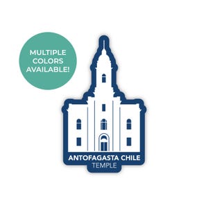 Antofagasta, Chili tempel sticker, Antofagasta, Chili tempel, Lds tempel stickers, Lds sticker, Antofagasta tempel, Chili missie cadeau