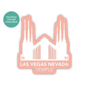 Autocollant de temple de Las Vegas Nevada, temple de Las Vegas Nevada, autocollant de temple de Las Vegas, autocollants de temple de LDS, mission de LDS Las Vegas, cadeaux de lds