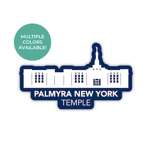 Palmyra New York Tempel Sticker, Palmyra New York Tempel, Palmyra Tempel Sticker, LDS Tempel Stickers, LDS New York Mission Gift, LDS geschenken