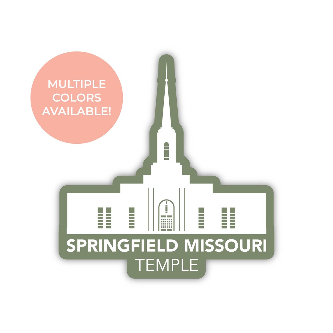 Springfield Sticker Springfield Missouri Temple Sticker, Springfield Missouri Temple ...