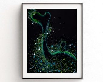 Arlo & Spot Art Print | The Good Dinosaur Art Print | Colored Pencil | Nursery Room decor | Disney Decor