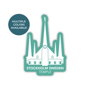 Stockholm-Zweden-tempelsticker, Stockholm-Zweden-tempel, Zweden-tempelsticker, LDS-tempelsticker, LDS-geschenken, LDS-Zweden-missiecadeau