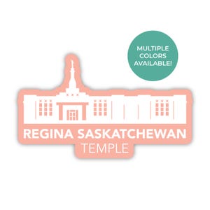 Regina Saskatchewan Canada tempel sticker, Regina Saskatchewan tempel, Canada tempel sticker, LDS tempel stickers, LDS tempel geschenken
