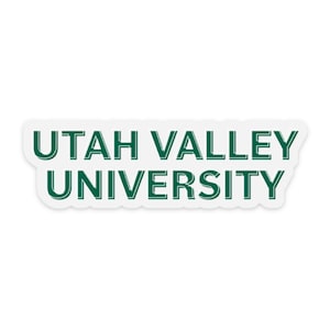 Utah Valley University Sticker, UVU Sticker, UVU Wolverines Sticker, Uvu Decal, Uvu Car decal, UVU Laptop Sticker, Utah Valley University