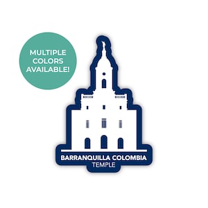 Barranquilla Colombia Tempel Sticker, Barranquilla Colombia Tempel, Colombia Tempel Sticker, LDS Tempel Sticker, LDS Geschenken, Colombia missie
