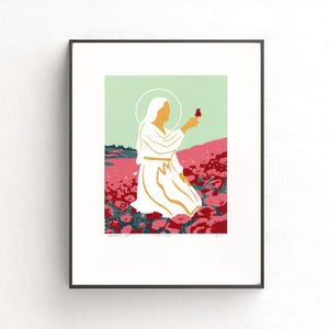 Himmlische Mutter Siebdruck, Himmlische Mutter Kunst, LDS Fine Art, Himmlische Eltern Kunst, Mutterschaft Kunst, Himmlische Mutter, Göttlich-Weibliche Kunst