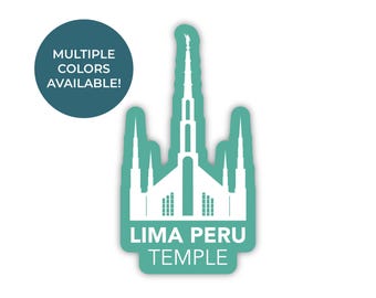 Lima Peru tempel sticker, Lima Peru tempel, Peru tempel sticker, LDS tempel stickers, LDS Peru missie geschenken, Lima Peru missie geschenken