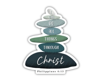 2023 Youth theme stickers, I can do all things through Christ, 2023 young women theme stickers, youth theme lds stickers, bible sticker