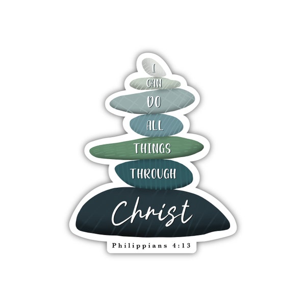 2023 Youth theme stickers, I can do all things through Christ, 2023 young women theme stickers, youth theme lds stickers, bible sticker