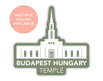 Budapest Ungarn Tempel Aufkleber, Budapest Ungarn Tempel, Budapest Ungarn Tempel Aufkleber, LDS Tempel Aufkleber, Budapest Tempel Aufkleber