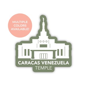 Caracas Venezuela tempel sticker, Caracas Venezuela tempel, Lds tempel stickers, Lds sticker, Caracas tempel, Venezuela missie cadeau-ideeën