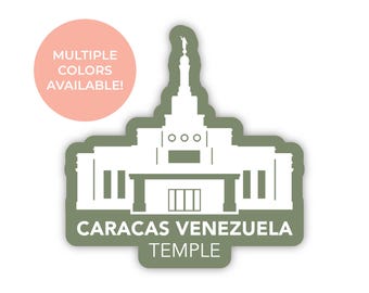 Caracas Venezuela tempel sticker, Caracas Venezuela tempel, Lds tempel stickers, Lds sticker, Caracas tempel, Venezuela missie cadeau-ideeën