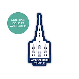 Layton Utah tempel sticker, Layton Utah tempel, Utah tempel stickers, LDS tempel stickers, LDS tempel sticker, Layton Utah missie cadeau