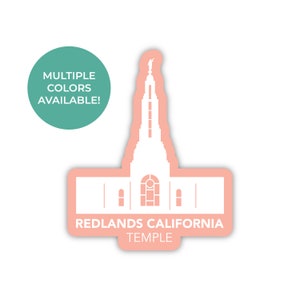 Redlands California Temple Sticker, Redlands California Temple, California Temple Stickers, LDS Temple Stickers, LDS Redlands Mission cadeau