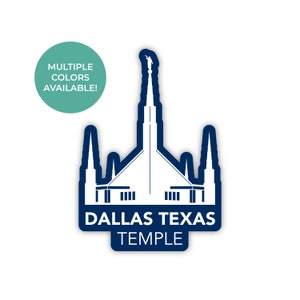 Dallas Texas Tempel Sticker, Dallas Tempel, Lds Tempel Stickers, Lds Tempel Sticker, Lds Sticker, Texas tempel sticker, Dallas Sticker