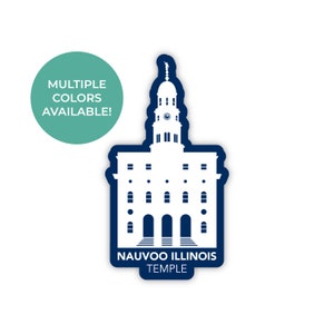 Nauvoo Illinois Tempel Sticker, Nauvoo Illinois, LDS Tempel Stickers, Nauvoo Sticker, Nauvoo Illinois Tempel, Lds Tempel, Nauvoo Mission