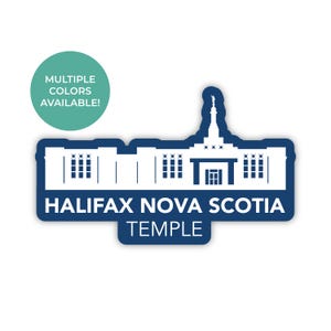 Halifax Nova Scotia Canada tempel sticker, Halifax Nova Scotia tempel, Canada tempel sticker, LDS tempel stickers, LDS tempel geschenken