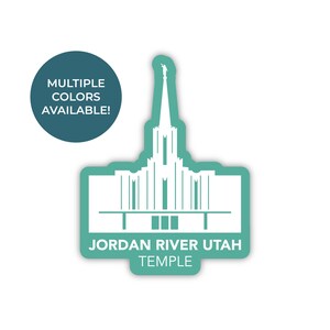 Jordan River Utah-tempelsticker, Jordan River-tempel (Utah), Utah-tempelsticker, LDS-tempelsticker, LDS-tempelsticker, Jordan River-tempel