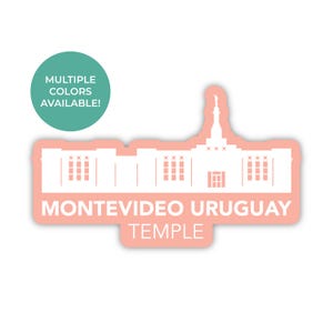 Sticker tempel Montevideo Uruguay, tempel Montevideo Uruguay, sticker tempel Uruguay Uruguay, LDS-tempelstickers, geschenken LDS-missie Uruguay Uruguay