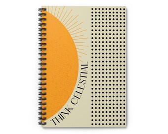 Think Celestial Spiral Notebook, Think Celestial Journal, Think Celestial, LDS Notebook, Think Celestial Notebook, Relief Society Gift