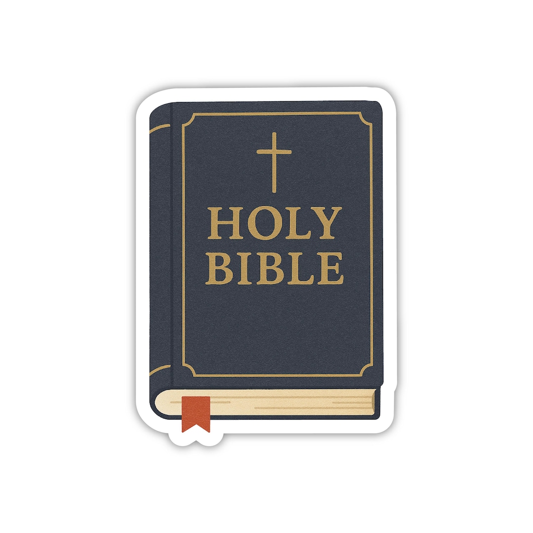 Bible Sticker, Christian Bible Sticker, Holy Bible Sticker, Bible ...