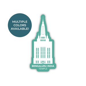 Bengaluru India Tempel Sticker, Bengaluru India Tempel, India Tempel Sticker, LDS Tempel Sticker, LDS Geschenken, Bengaluru India missie