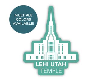 Lehi Utah Tempel Aufkleber, Utah Tempel Aufkleber, LDS Lehi Tempel, Utah Tempel Aufkleber, LDS Lehi Tempel, Utah Tempel Aufkleber