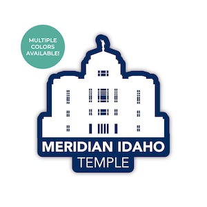 Meridiaan Idaho tempel sticker, meridiaan Idaho, LDS tempel stickers, meridiaan sticker, meridiaan Idaho tempel, Lds tempel, Boise Idaho missie