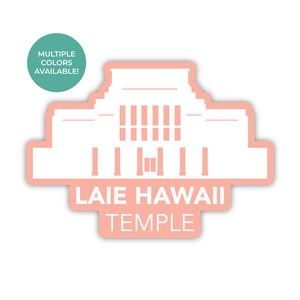 Laie Hawaii Tempel Sticker, Laie Hawaii Tempel, Laie Hawaii Tempel sticker, LDS Tempel Stickers, LDS Tempel Sticker, Laie tempel sticker