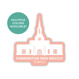 Farmington New Mexico tempel sticker, Farmington New Mexico tempel, New Mexico tempel sticker, LDS tempel sticker, Farmington tempel sticker