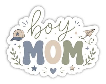 Boy Mom Sticker, Boy Mama Sticker, Mom Sticker, Mama Sticker, Boy Mom, Waterproof Sticker, Mothers day sticker, gift for mom, Boy mom gift