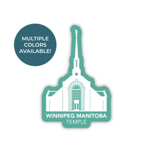 Winnipeg Manitoba Canada tempel sticker, Winnipeg Manitoba tempel, Canada tempel sticker, LDS tempel stickers, Winnipeg Canada Mission cadeau