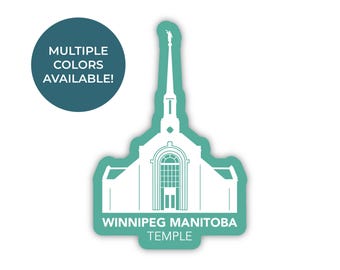 Winnipeg Manitoba Canada tempel sticker, Winnipeg Manitoba tempel, Canada tempel sticker, LDS tempel stickers, Winnipeg Canada Mission cadeau
