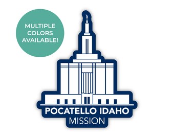 Idaho Pocatello Mission Sticker, Pocatello Idaho, HLT Mission Sticker, IPM, Pocatello Sticker, Pocatello Temple, Lds Mission Gift, RM Gift