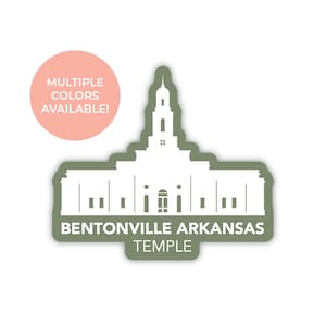 Bentonville Arkansas tempel sticker, Bentonville Arkansas tempel, Bentonville Arkansas tempel sticker, LDS tempel stickers, LDS tempel sticker