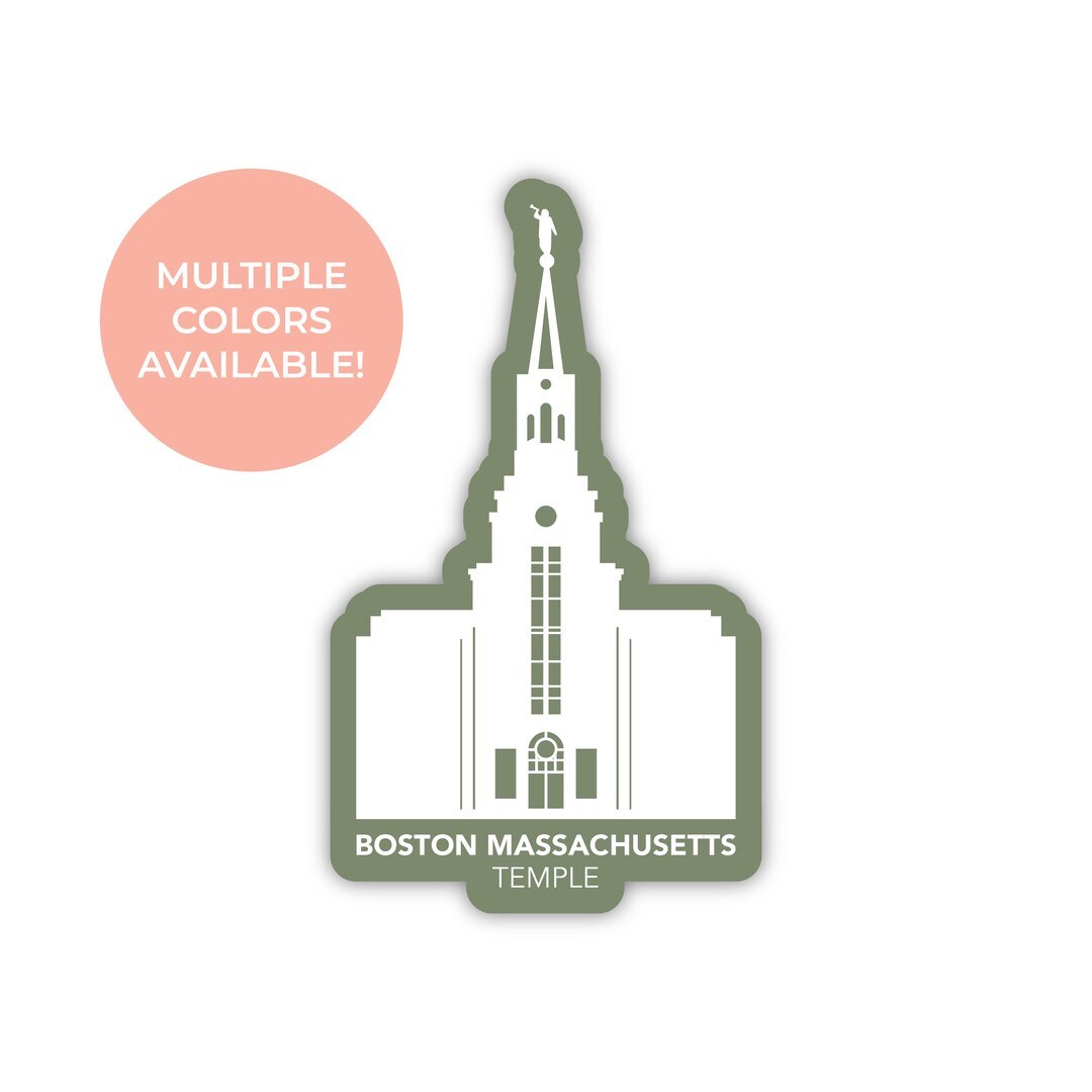 Boston Massachusetts Temple Sticker, Boston Massachusetts Temple ...