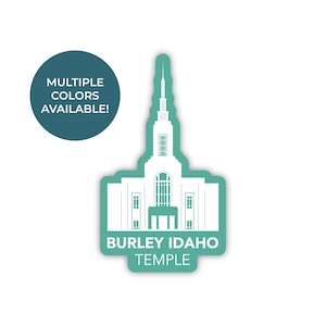 Burley Idaho Tempel Sticker, Burley Idaho Tempel, LDS Tempel Stickers, LDS geschenken, Burley Idaho Tempel Gift, BYU Idaho Sticker, Burley