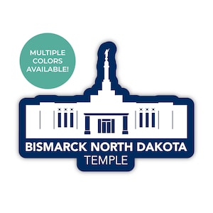 Bismarck North Dakota Temple Sticker, Bismarck North Dakota Temple, LDS Temple Stickers, North Dakota Temple, lds gift, North Dakota Mission