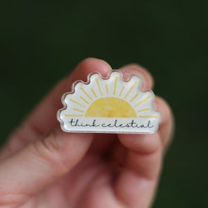 Think Celestial Acrylic Pin, Think Celestial Pin, LDS Pin, Think Celestial backpack Pin, Think Celestial Bag Pin, LDS youth gifts, LDS gifts