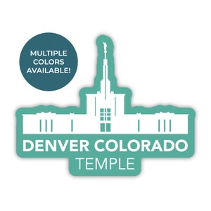 Denver Colorado tempel sticker, Denver Colorado tempel, Colorado tempel sticker, LDS tempel stickers, lds geschenk, Denver Colorado missie geschenk