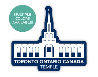 Sticker tempel Toronto Ontario, Canada, tempel Toronto Ontario, Canada tempel sticker, tempel LDS-stickers, LDS-zending Toronto Canada Mission cadeau