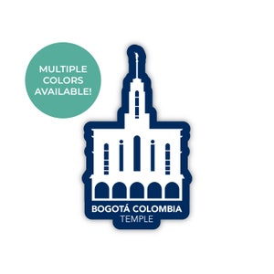 Bogota Colombia Tempel Sticker, Bogota Colombia Tempel, Colombia Tempel Sticker, LDS Tempel Sticker, LDS Geschenken, Bogota Colombia missie cadeau