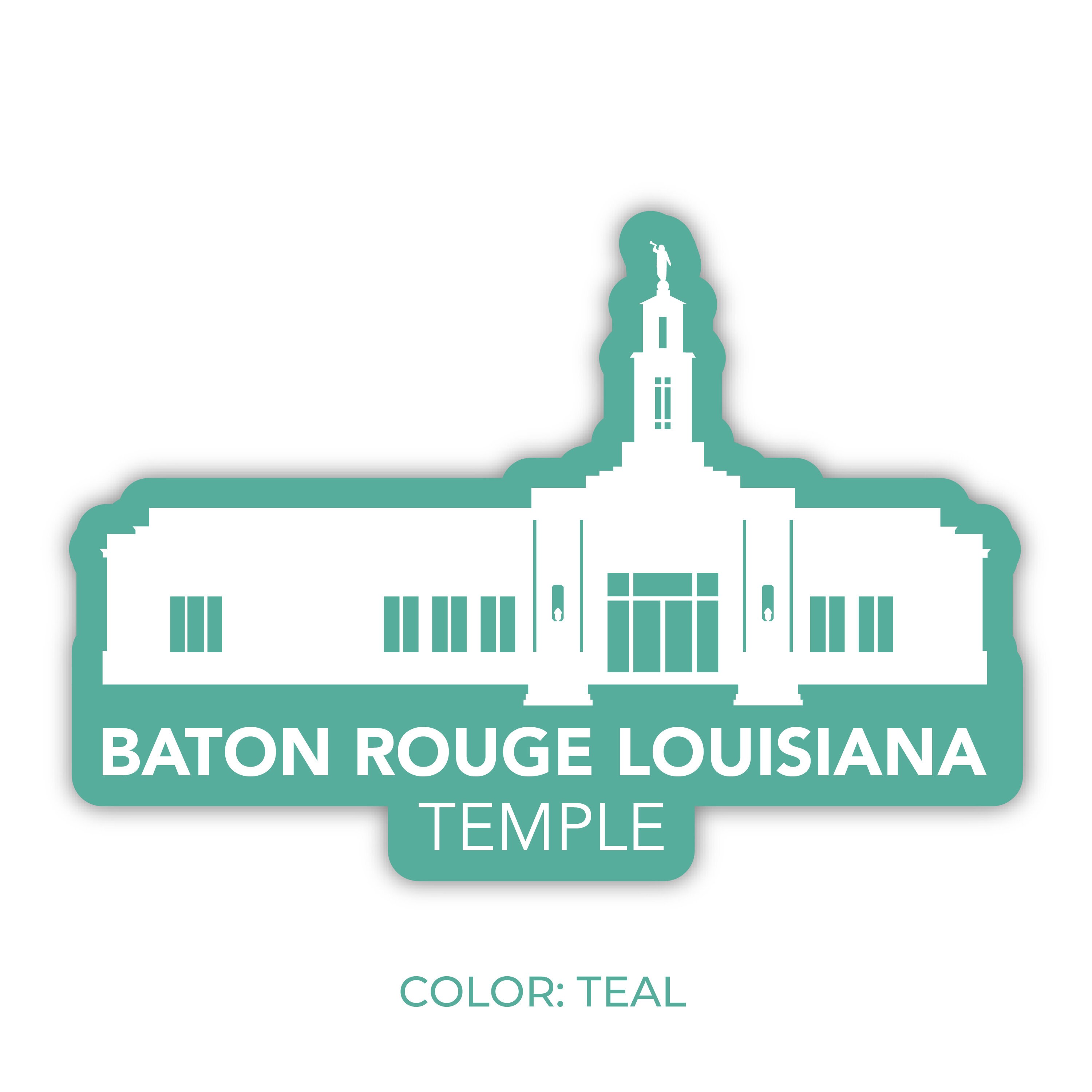 Baton Rouge Louisiana Temple Sticker, Baton Rouge Louisiana Temple ...