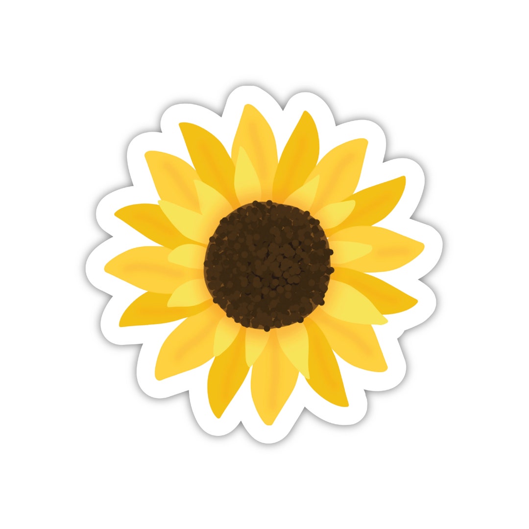 Sumflower Sticker Sunflower Sticker, Sunflower Decal, Waterproof Sunflower Sticker ...