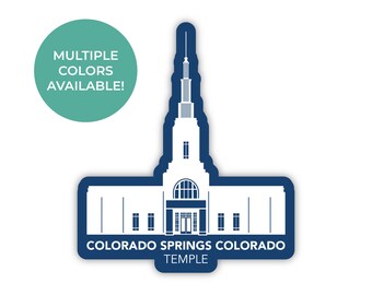Colorado Springs Colorado Tempel Aufkleber, Colorado Springs Colorado Tempel, Colorado Tempel Aufkleber, LDS Tempel Aufkleber, LDS Geschenkideen