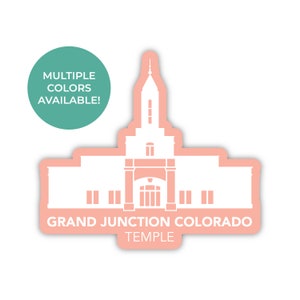 Grand Junction Colorado Tempel Sticker, Grand Junction Colorado Tempel, Colorado Tempel Sticker, LDS Tempel Stickers, lds Tempel cadeau-ideeën