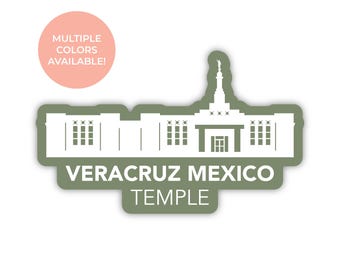Veracruz Mexico Temple Sticker, Veracruz Mexico Temple, Mexico Temple Sticker, LDS Temple Stickers, Veracruz temple, Veracruz Mexico Mission